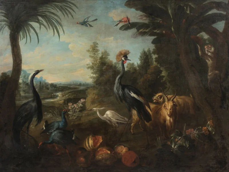 1700-Christophe Huet - Gru coronata